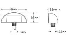 60 Series Licence Lamp 12-24 Volt Twin Blister 60BLM - LED AutoLamps