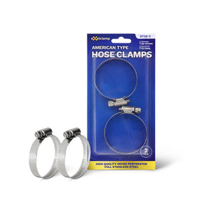 American Type Hose Clamps 33MM-57MM (2PCS) ST28-2 - Exelclamp
