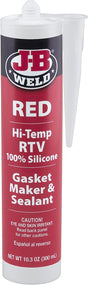 Hi-Temp Sealant Silicone Red Gasket Maker RTV 2 Sizes - J-B Weld 300mL