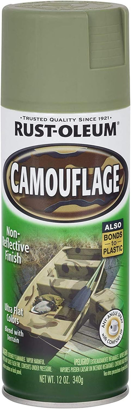 Specialty Army Green Camouflage Non-Reflective Finish 340g - Rust-Oleum | Universal Auto Spares