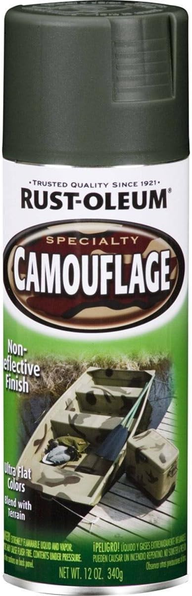 Specialty Deep Forest Green Camouflage Non-Reflective Finish 340g - Rust-Oleum | Universal Auto Spares