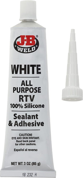 White All-Purpose RTV Silicone Sealant and Adhesive 85g - J-B Weld