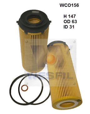 Oil Filter R2754P Fits BMW WCO156 - Wesfil