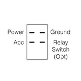 Rocker Switch Off/On DPST Red LED 20A at 12V - Narva | Universal Auto Spares