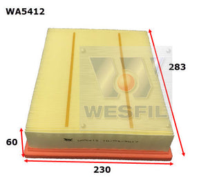 Air Filter A2010 Fits Audi/VW WA5412 - Wesfil