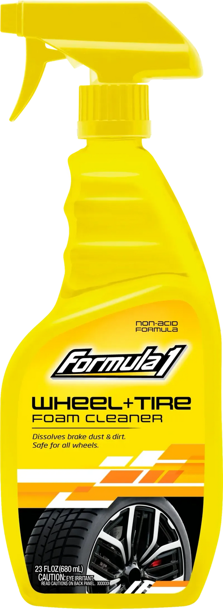 Wheel & Tire Cleaning Foam Spray Bottle Multi-Colour 680ml - Formula 1 | Universal Auto Spares