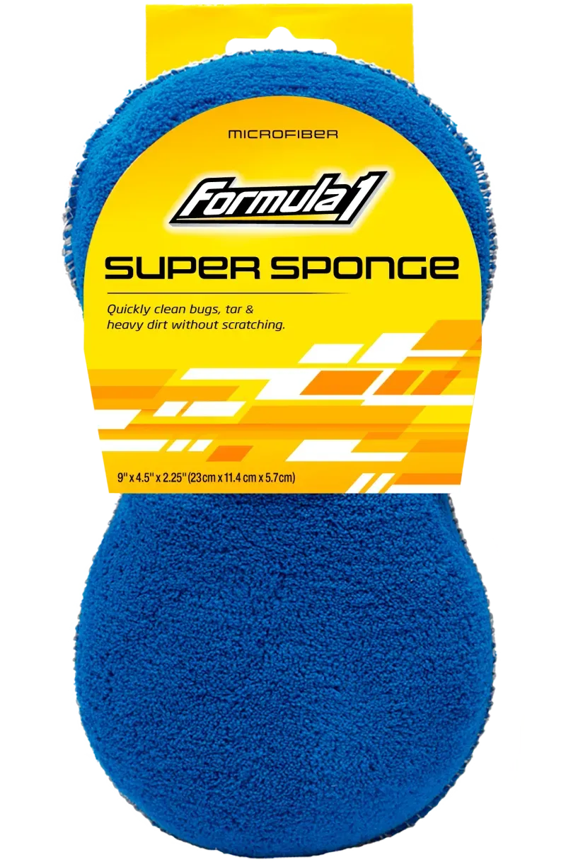 Super Sponge Soft Microfiber Deep Mesh Scrubber - Formula 1