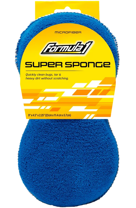 Super Sponge Soft Microfiber Deep Mesh Scrubber - Formula 1