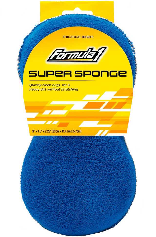 Super Sponge Soft Microfiber Deep Mesh Scrubber - Formula 1