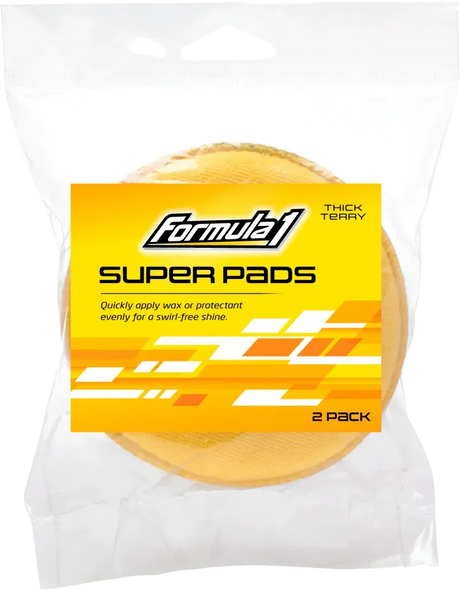 2 Super Pads Thick Terry Pads Spread Wax Washable & Reusable - Formula 1