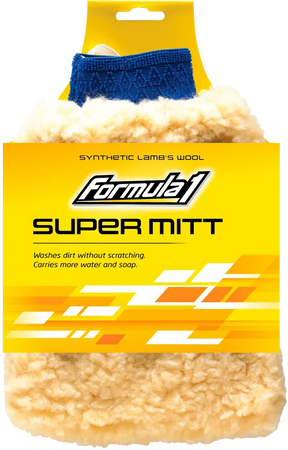 Super Mitt Synthetic Lamb’s Wool Heavy-Duty, Long-Lasting Fibers - Formula 1