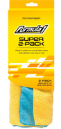 Super 2-Pack of Soft, Absorbent Microfiber Towels - Formula 1