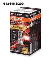 Hal. H11 12V 55W PGJ19-2 Night Breaker 1 = 1 Globe 64211NB200 - OSRAM | Universal Auto Spares