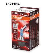 Hal. H11 12V 55W PGJ19-2 Night Laser 1 = 1 Globe 64211NL - OSRAM | Universal Auto Spares