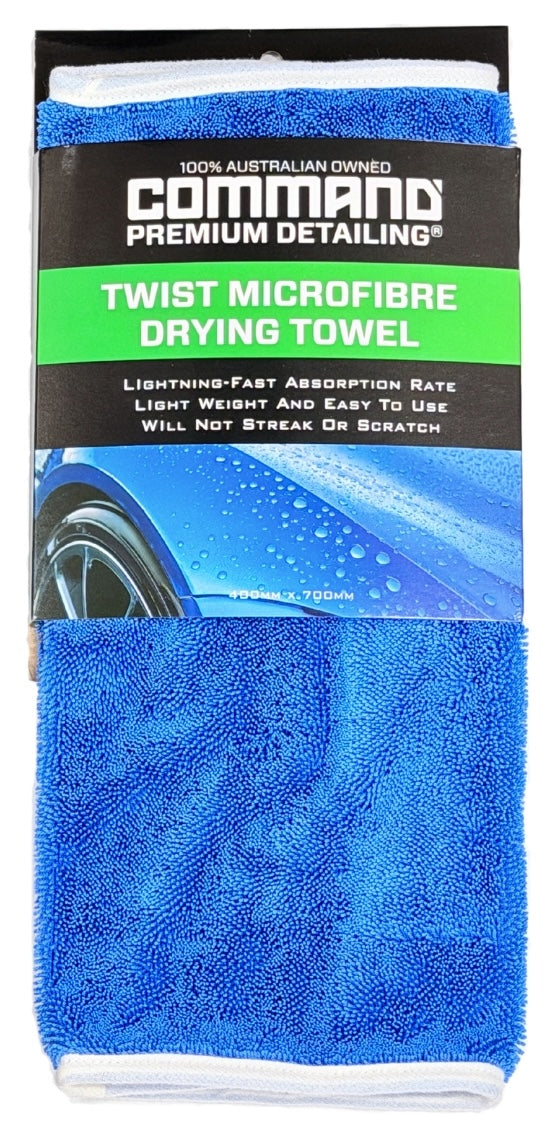 TWIST MICROFIBRE DRYING TOWEL - Command Detailing