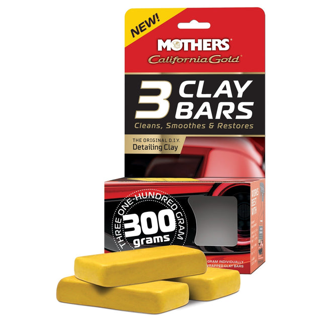 CALIFORNIA GOLD® 3 CLAY BARS - Mothers