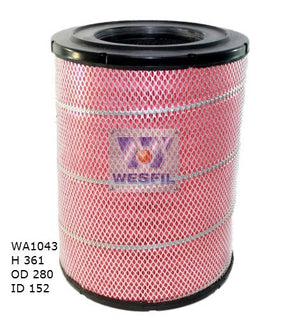 Air Filter HDA5981 Fits Mitsubishi WA1043 - Wesfil