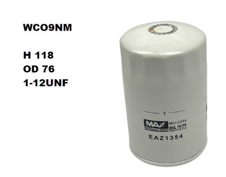 Oil Filter Z726 Fits Jaguar WCO9NM - Wesfil | Universal Auto Spares