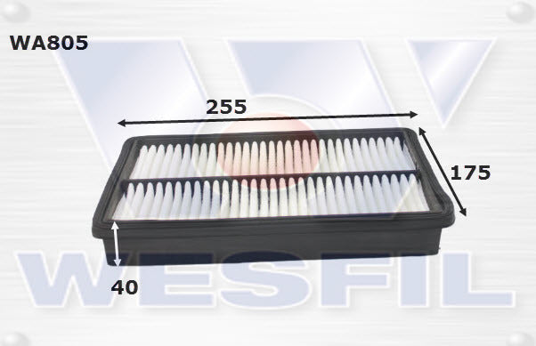 Air Filter A463 Fits Ford WA805 - Wesfil