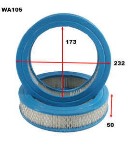 Air Filter A105 Fits Holden/Nissan/Subaru WA105 - Wesfil