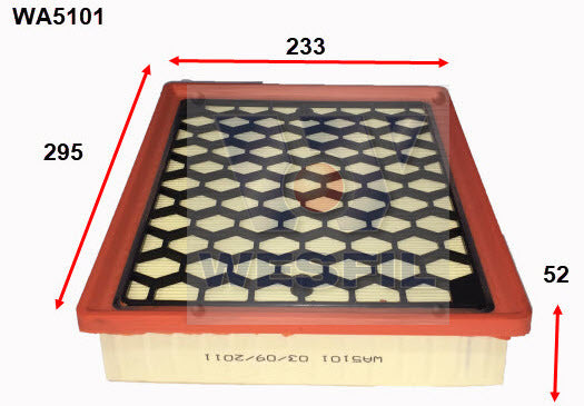 Air Filter A1707 Fits Saab WA5101 - Wesfil | Universal Auto Spares