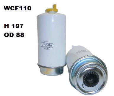 Diesel Fuel Filter Fits Ford WCF110 - Wesfil | Universal Auto Spares