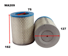 Air Filter A209 Fits Isuzu/Nissan WA209 - Wesfil