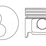 Piston & Pin Set TOYOTA 1HZ EARLY 6DP2018-STD - Nason