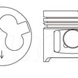 Piston & Pin Set TOYOTA 1HZ LATE 6DP2019-STD - NASON
