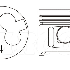Piston & Pin Set TOYOTA 1HZ LATE 6DP2019-STD - NASON