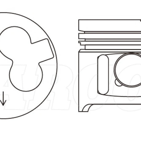 Piston & Pin Set TOYOTA 1HZ LATE 6DP2019-STD - Nason