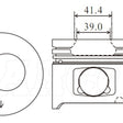 Piston & Pin Set TOYOTA 1HDT EARLY 6DP2021-0.50 - NASON