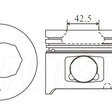 Piston & Pin Set TOYOTA 1HDT LATE 6DP2022-STD - NASON