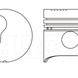 Piston & Pin Set TOYOTA 2H LATE 90MM LONG 6DP2063-0.50 - Nason