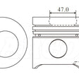 Piston & Pin Set TOYOTA 12HT 6DP2067-STD - NASON