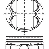 Piston & Pin Set MAZDA KL DOHC 24V 6P1081-0.50 - Nason