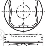 Piston & Pin Set TOYOTA 1GR-FE DOHC 24V 6P1082-STD - Nason