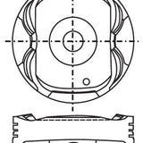 Piston & Pin Set TOYOTA 2GR-FE DOHC 24V 6P1083-0.50 - Nason