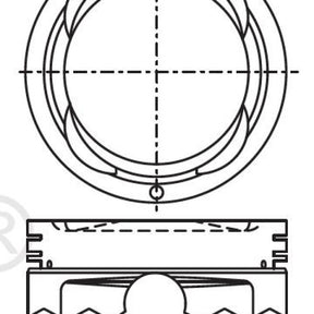 Piston & Pin Set HOLDEN ISUZU 6VE1 DOHC 24V 6P1084-0.50 - NASON