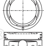 Piston & Pin Set HOLDEN ISUZU 6VE1 DOHC 24V 6P1084-STD - Nason