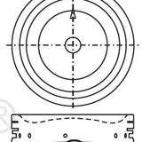Piston & Pin Set MITSUBISHI 6G74 SOHC 24V 6P1090-STD - Nason