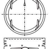 Piston & Pin Set MITSUBISHI 6G74 DOHC 24V 6P1091-STD - Nason