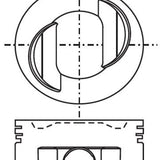 Piston & Pin Set NISSAN VG33E SOHC 12V 6P1092-0.50 - Nason