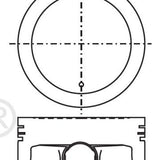Piston & Pin Set NISSAN VQ30DE 6P1093-STD - Nason
