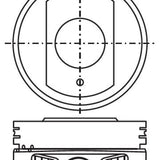 Piston & Pin Set MITSUBISHI 6G75 SOHC 24V 6P1116-STD - Nason