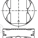 Piston & Pin Set TOYOTA 2VZ-FE DOHC 24V 6P1174-STD - Nason
