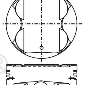 Piston & Pin Set TOYOTA 2VZ-FE DOHC 24V 6P1174-STD - NASON