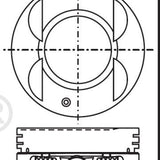 Piston & Pin Set TOYOTA 3MZ-FE DOHC 24V 6P1177-STD - Nason