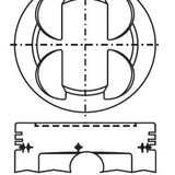 Piston & Pin Set HOLDEN ISUZU 6VD1 DOHC 24V 6P1186-0.50 - Nason