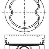 Piston & Pin Set TOYOTA 1FZFE DOHC 12V 6P1225-1.00 - Nason